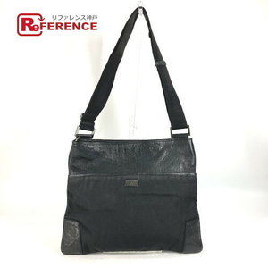 Gucci Guccissima GG Tote Bag Crossbody Leather Nylon Black